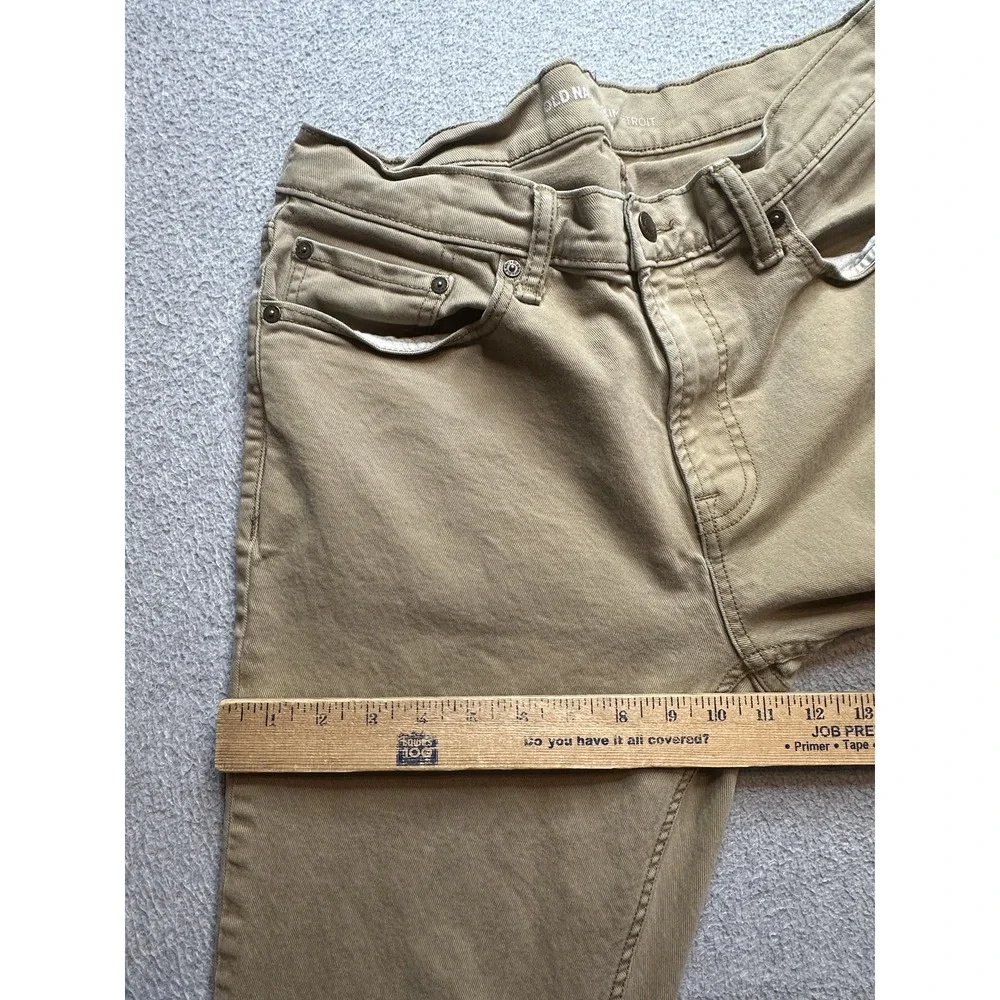 Old Navy Jeans Mens 32x32 Khaki Tan Slim Fit Stretch 5 Pocket Denim Pants Casual